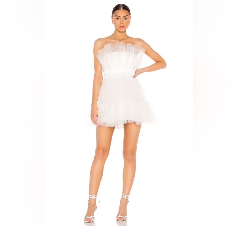 Tulle Ellee Mini Dress in Ivory